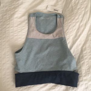 NWT outdoor voices slashback crop top